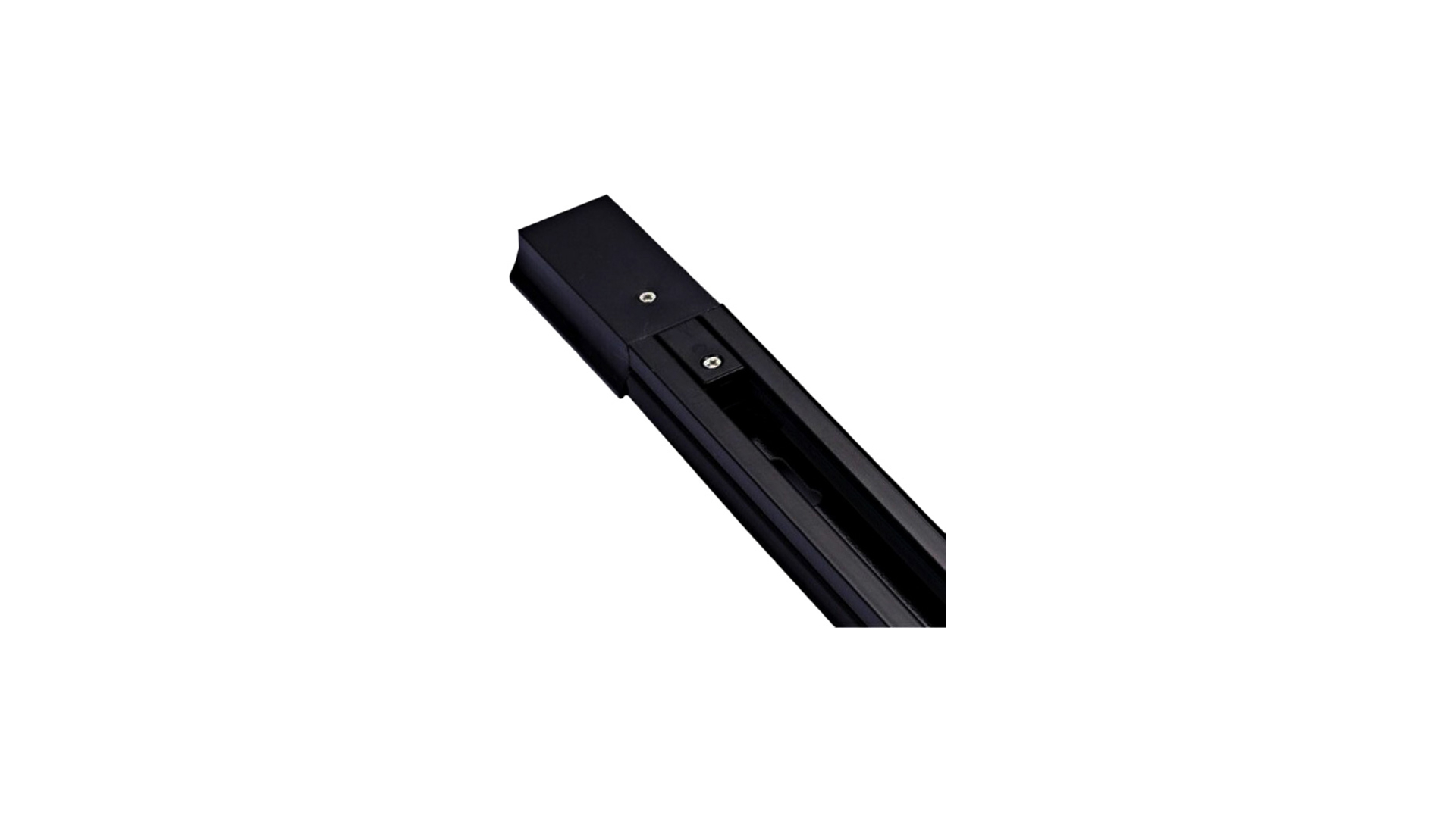 Stromschiene einphasig schwarz, 2 m