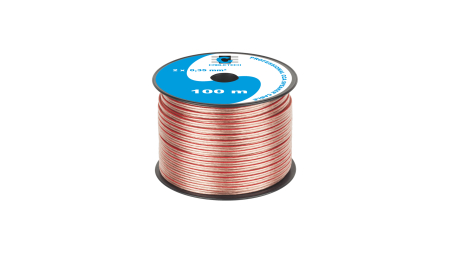 Lautsprecherkabel CCA 2x0,35 mm – transparent