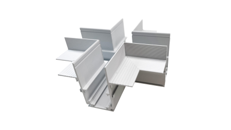 LUMINES GENESIS Magnet-Schiene Einbau +-Verbinder weiß