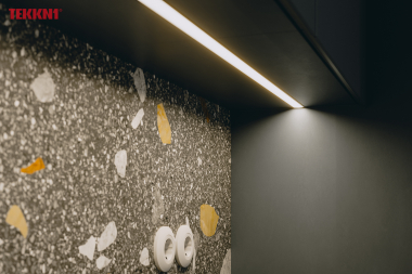 TEKKNI TVED Set, schwarz, milch Abdeckung, 2,02 m