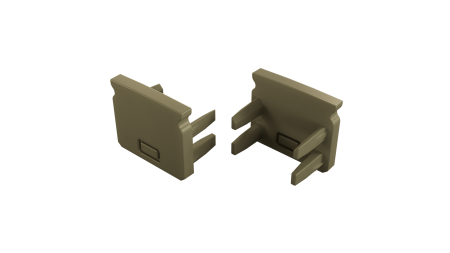 Endkappe für LED Profil LUMINES SEI 2in1 inox