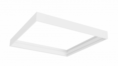 Aufbaugehäuse/Rahmen für 60x60 LED-Panels - Aluminium, weiß, klappbar