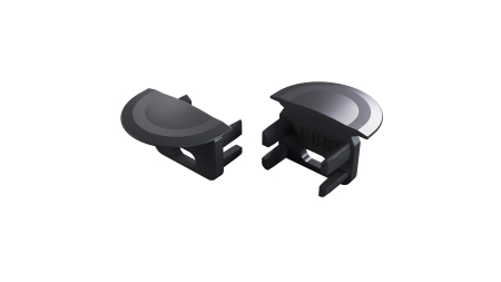 Endkappe für LED Profil TEKKNI UHRE schwarz