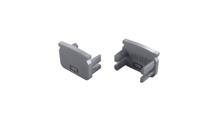 Endkappe für LED Profil TEKKNI HOM grau