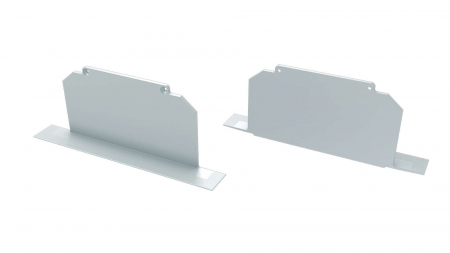 Endkappe Aluminium für LED Profil LUMINES LARGO M3 weiß full