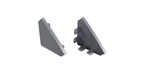 Endkappe Aluminium für LED Profil LUMINES AGO silber eloxiert