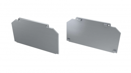 Endkappe Aluminium für LED Profil LUMINES LARGO M3 silber geradeaus