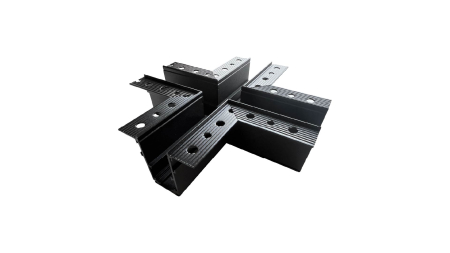 LUMINES GENESIS Unterputz-Verbinder T2 zum Einputzen Typ + schwarz