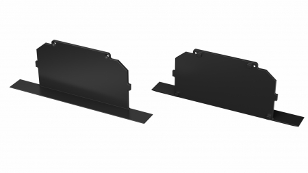 Endkappe Aluminium für LED Profil LUMINES LARGO M4 Schwarz, lackiert full