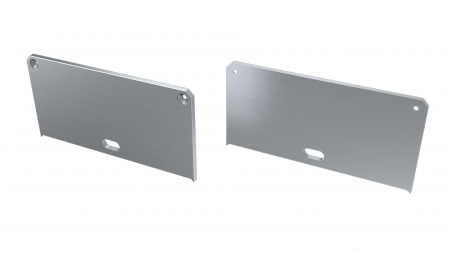 Endkappe Aluminium für LED Profil LUMINES LARGO M2 silber mit Öffnung