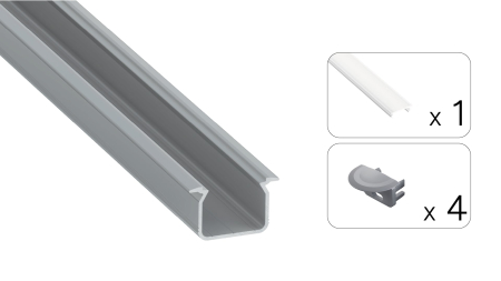 TEKKNI UHRE Set, silber, gefroren Abdeckung, 3 m