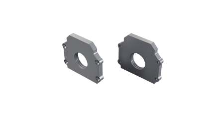 Endkappe Aluminium für LED Profil Lumines DURO silber anodisiert mit Öffnung