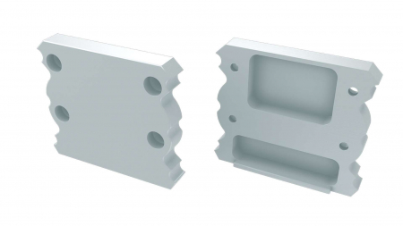 Endkappe Aluminium für LED Profil LUMINES TALIA weiß
