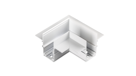 LUMINES GENESIS Magnet-Schiene Einbau 90°-Verbinder horizontal weiß