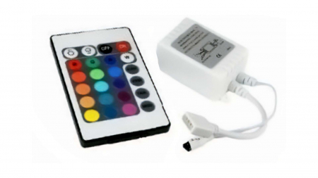 RGB-Controller für LED Streifen 3x2A 12V + IR-Fernbedienung White