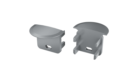 Endkappe für LED Profil TEKKNI+ SKAGEN+ grau