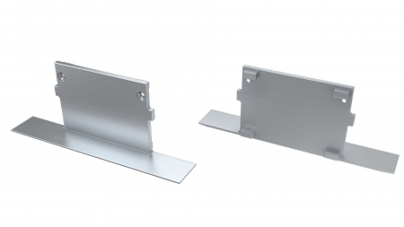 Endkappe Aluminium für LED Profil LUMINES TALIA M4 silber full