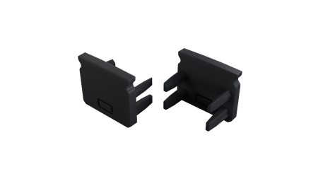 Endkappe für LED Profil LUMINES SEI 2in1 schwarz