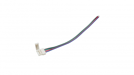 Verbinder LED-Streifen 10mm RGB einseitiges STOPP. mit Kabeln