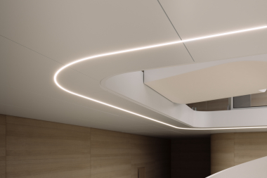 Lumines Profil Typ inFLEXA Weiß, lackiert, 3 m