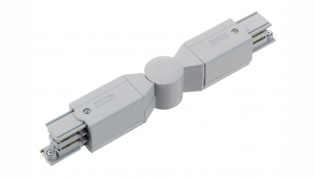 Verstellbarer Verbinder für 3-Phasen-Stromschiene XTS24-1, Grau