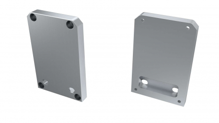 Endkappe Aluminium für LED Profil LUMINES TALIA M2 silber