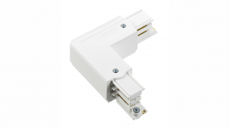 L-Winkelverbinder für 3-Phasen-Stromschiene XTS35-3 RECHTS, Weiß