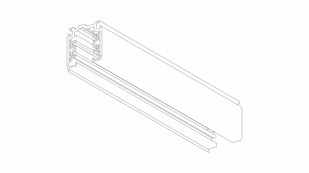 3-Phasen-Aufbauschiene XTS 4300-1 Grau 3m