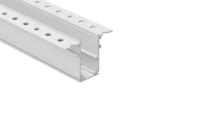 LUMINES GENESIS Magnetische Schiene Unterputz T2 für den Putz­einbau weiß 2 m