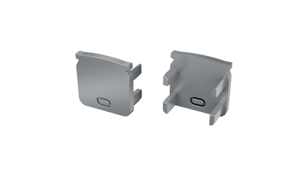 Endkappe für LED Profil TEKKNI+ HELSE+ grau