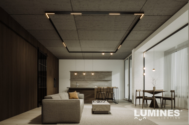 LUMINES GENESIS Magnetisches Licht LINEAR horizontal 90° 24 W CCT schwarz