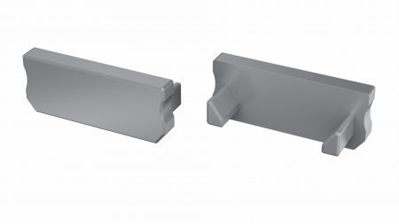 Endkappe Aluminium für LED Profil LUMINES D silber