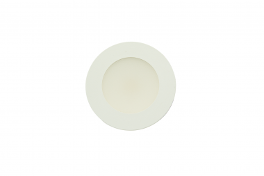 Möbel-Einbauleuchte, rund, Weiß, 2 W, neutralweiß