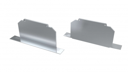 Endkappe Aluminium für LED Profil LUMINES LARGO M3 silber full