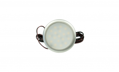 Möbel-Aufbauleuchte, rund, Aluminium, 1,5 W, neutralweiß