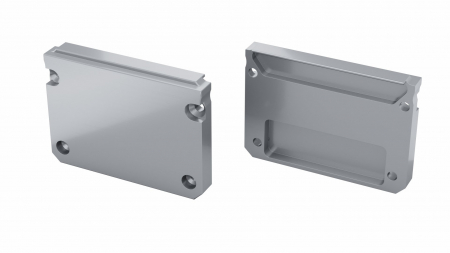 Endkappe Aluminium für LED Profil LUMINES ILEDO silber