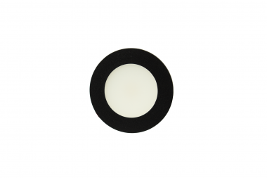 Möbel-Einbauleuchte, rund, Schwarz, 2 W, neutralweiß