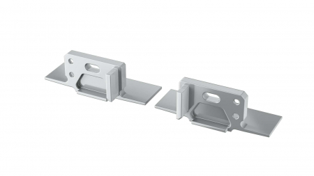 Endkappe Aluminium für LED Profil LUMINES MONO silber links mit Öffnung