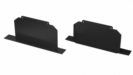 Endkappe Aluminium für LED Profil LUMINES LARGO M3 Schwarz, lackiert full