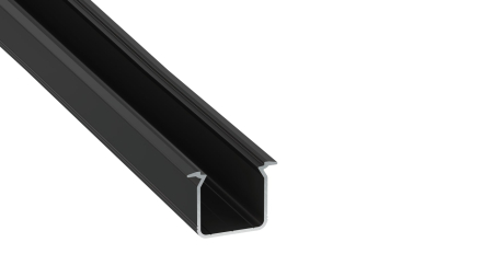 TEKKNI+ Profil Typ SKAGEN+ Schwarz, eloxiert, 1 m