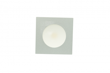 Möbel-Einbauleuchte, quadratisch, Grau, 2 W, neutralweiß