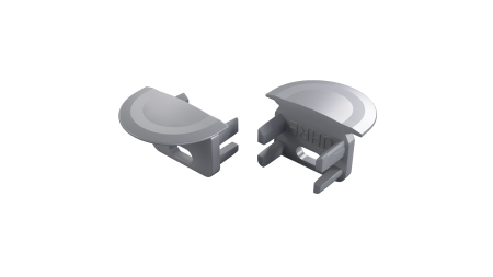 Endkappe für LED Profil TEKKNI UHRE grau