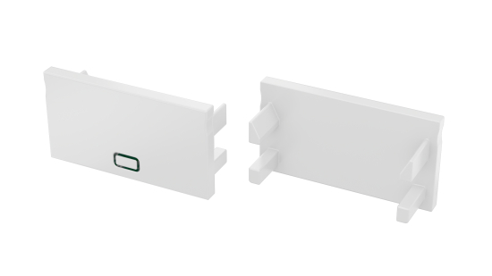 Endkappe für LED Profil Lumines Plato 2in1 weiß