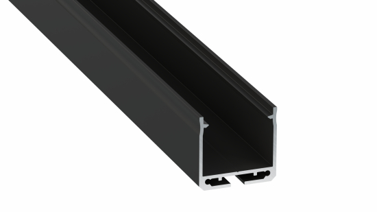 Lumines Profil Typ Dileda Schwarz, lackiert, 1 m