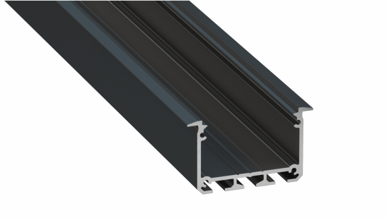 Lumines Profil Typ INSO Schwarz, lackiert, 1 m