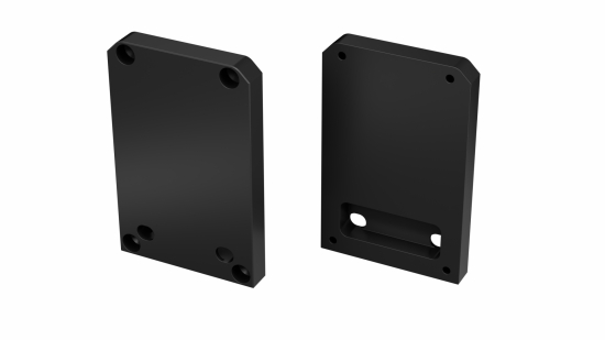 Endkappe Aluminium für LED Profil LUMINES TALIA M2 Schwarz, lackiert