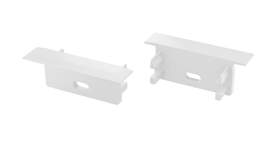 Endkappe für LED Profil Lumines Gemi weiß mit Öffnung