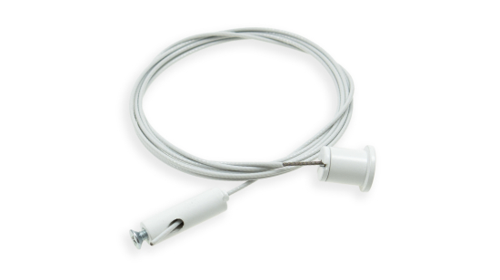 Seilabhängung - SET 1500 mm weiss