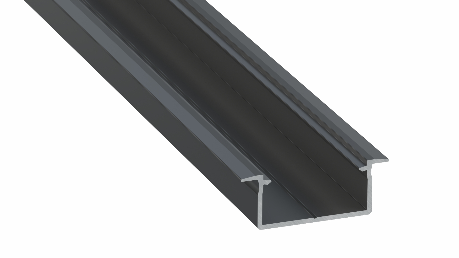 Lumines Profil Typ Gemi Schwarz, eloxiert, 1 m