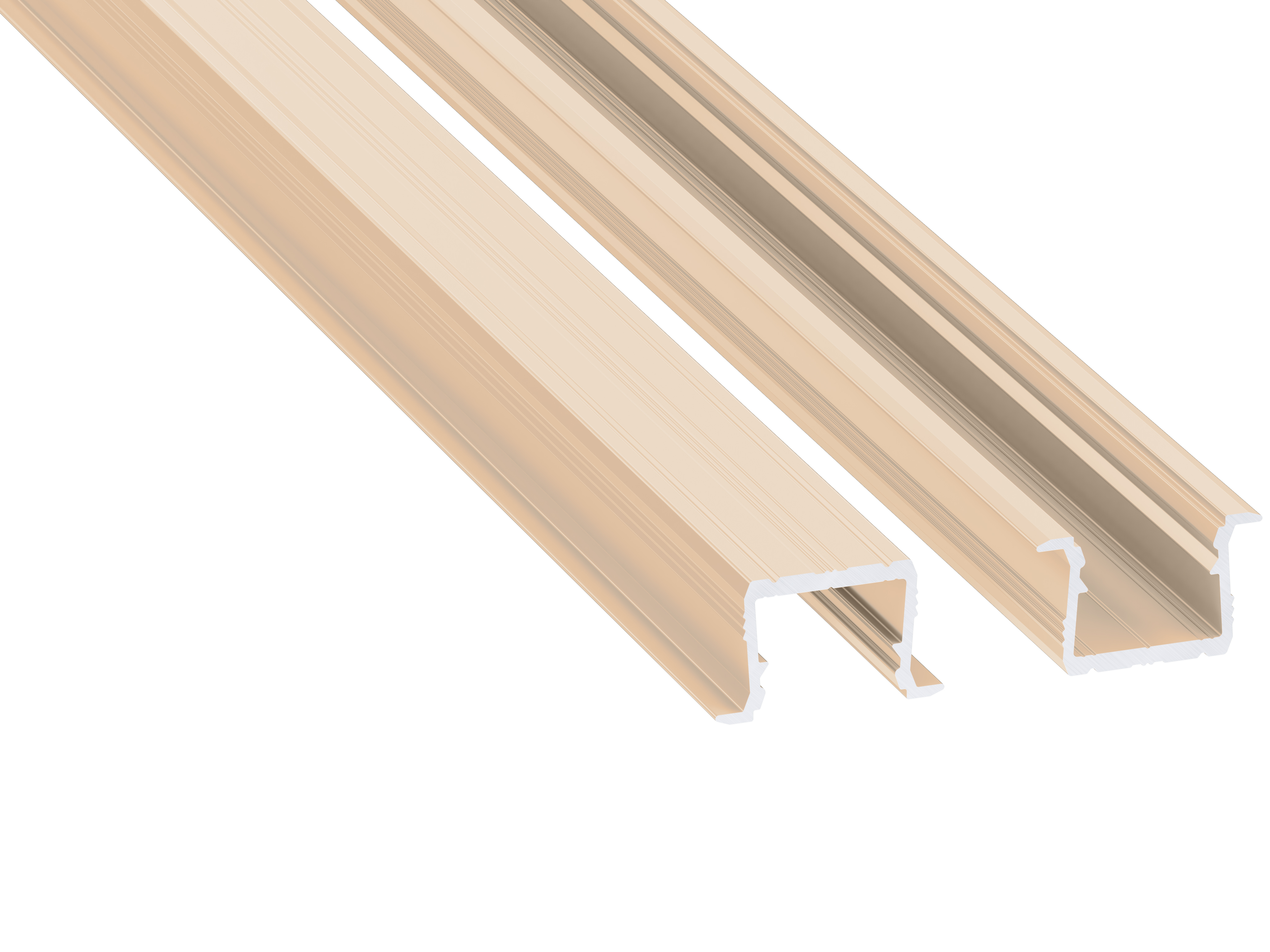 Lumines Profil Typ axin Light Ivory, lackiert, 2,02 m